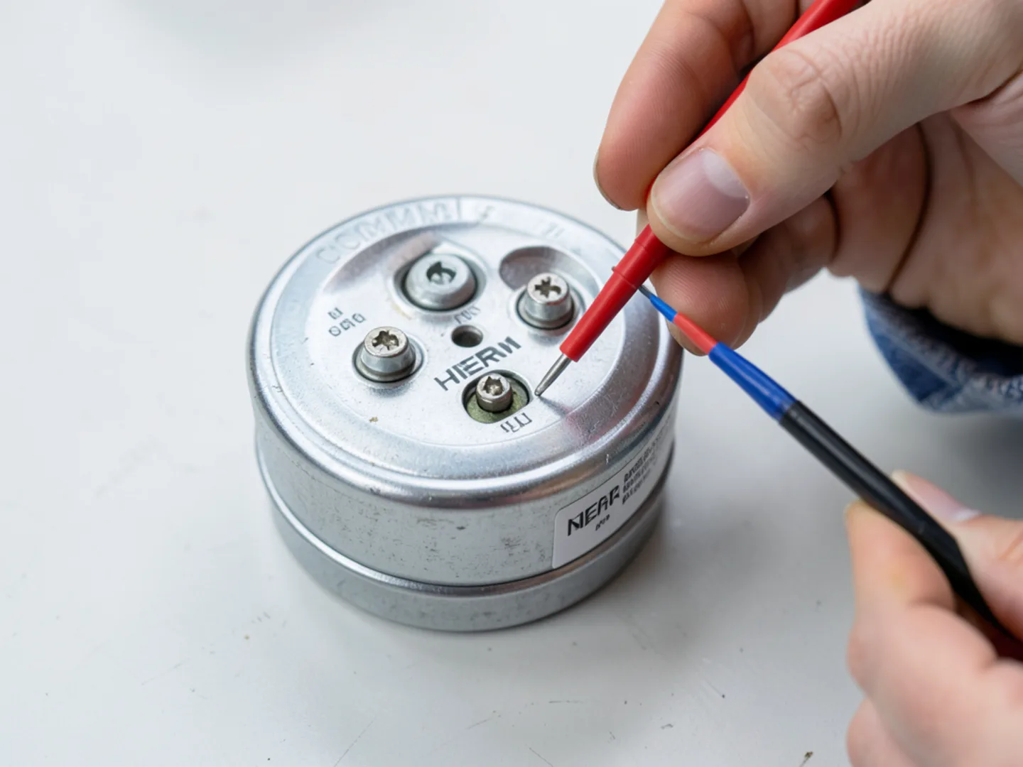 Testing microfarads on an air conditioner dual-run capacitor