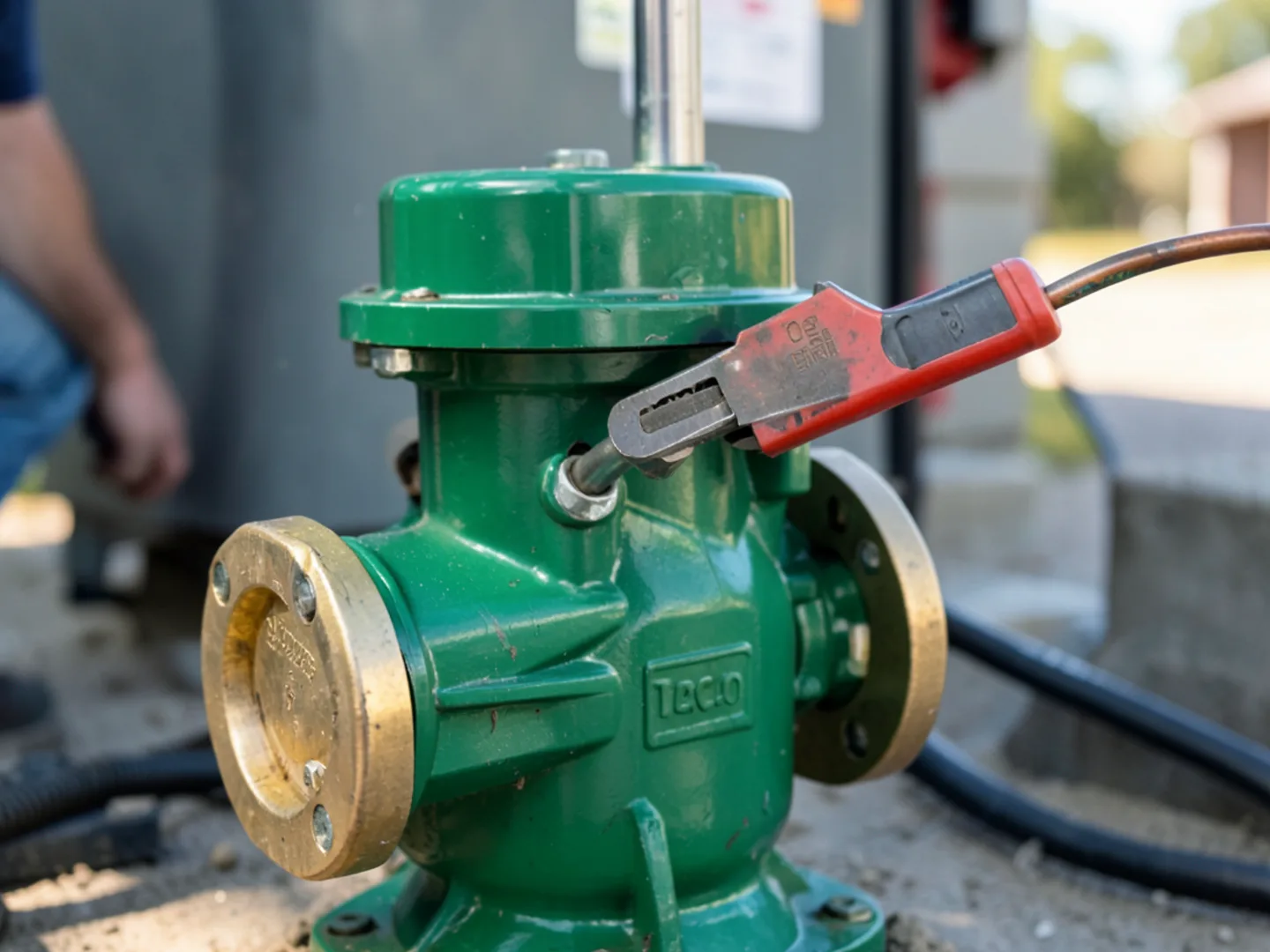 Testing operating electrical amperage on a hydronic circulator pump